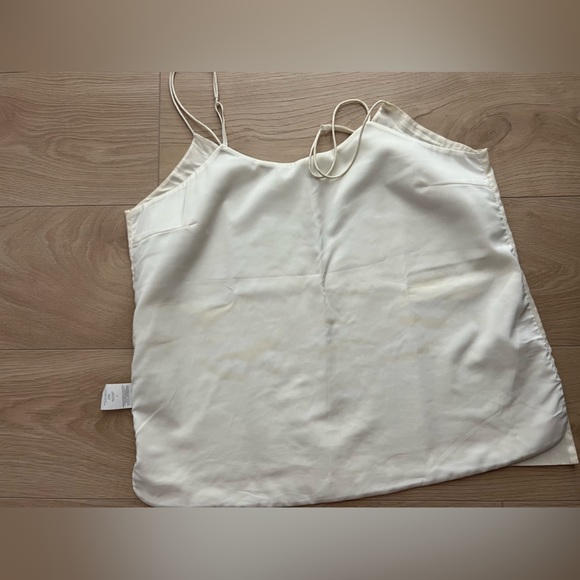 Vince leather and silk spaghetti straps top - Picture 15 of 15